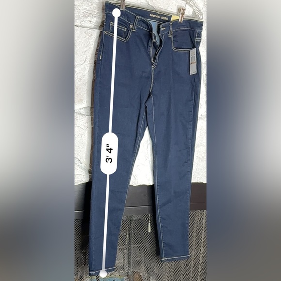 MICHAEL Michael Kors | Women’s Izzy Cropped Skinny Dark Wash Jeans, Size 13. - Picture 14 of 16